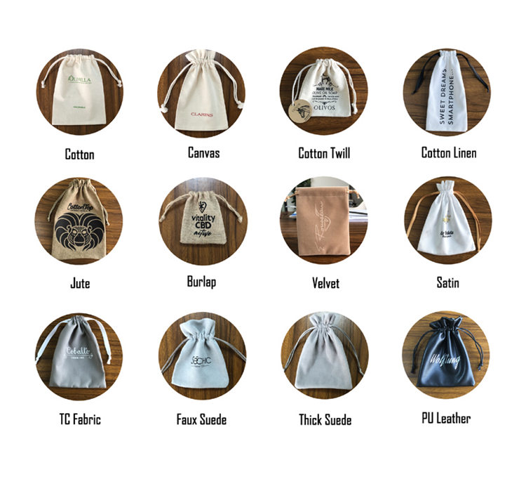 Options of Material for Your Drawstring Bags