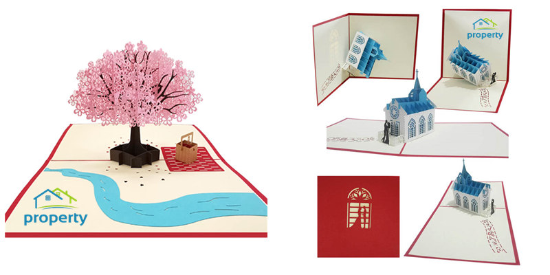 Custom 3D Pop Up Postcards