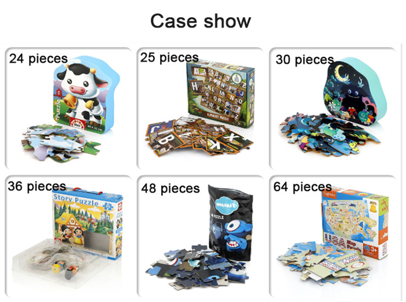 How many puzzle pieces for 5 years old