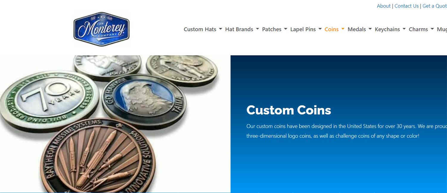 Monterey Company Custom Coin Manufacturer
