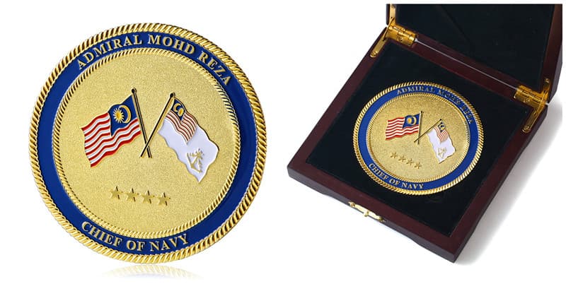 Custom Made Navy Challenge Coins No Minimum