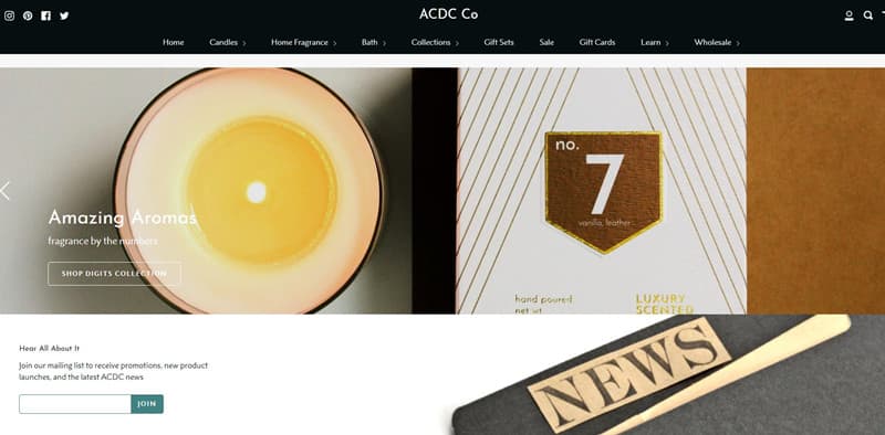 THE ACDC Co Candle Manufacturer in TEXAS