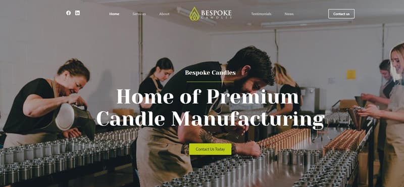 Bespoke Candles Best Candle Manufacturers in UK