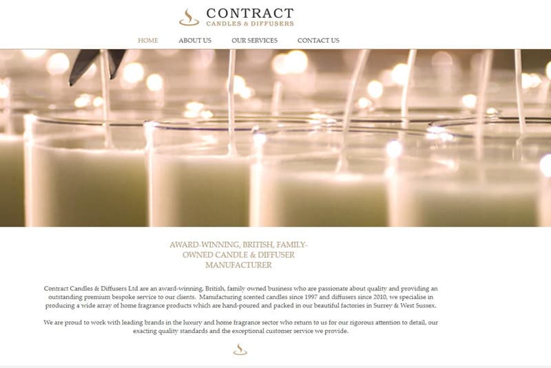 Contract Candles & Diffusers Ltd Best Candle Manufacturers in UK