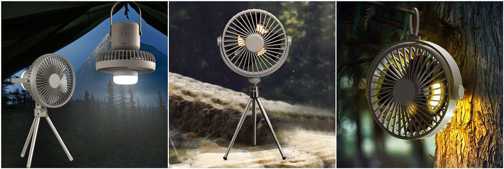 Corporate Gifts Portable Remote Camping Tent Tripod Ceiling Fan