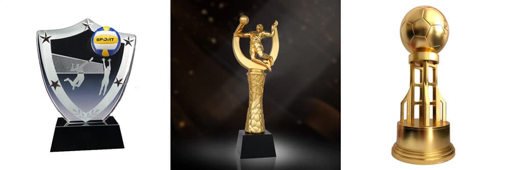 Custom Design Volleyball Trophy