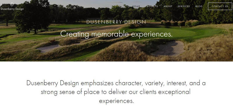 Dusenberry Golf Course Design