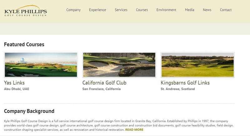 Kyle Phillips Golf Course Design
