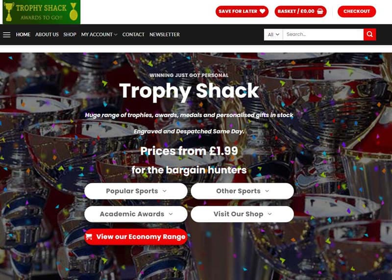 Trophy Shack UK Online Store
