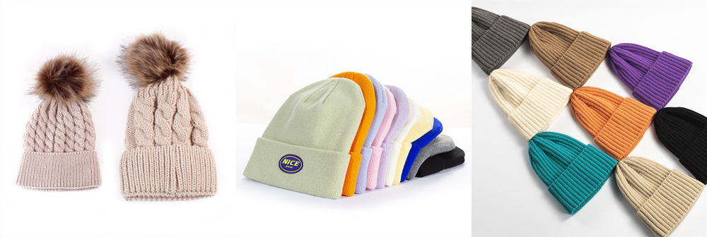 bulk winter hats printing logo at Cheap Price from China