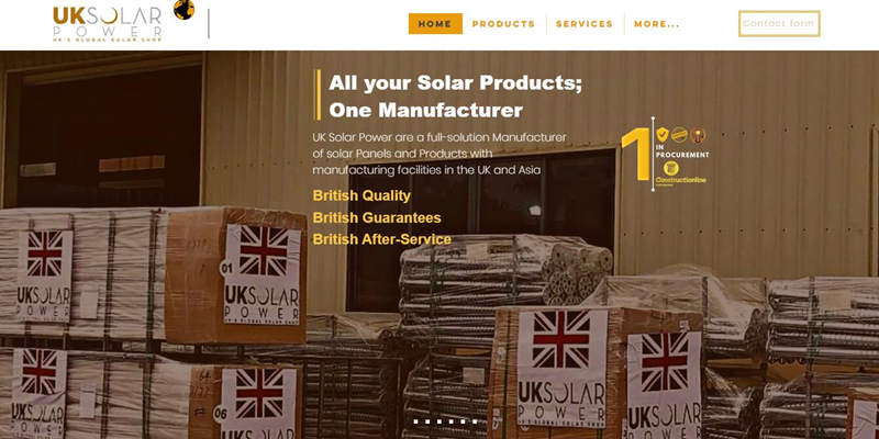 UK Solar Power Solar Panel Manufacturer