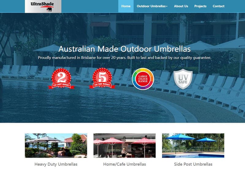 UltraShade Umbrellas Made in Australia