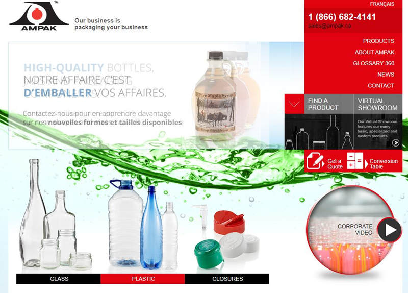 Ampak Glass Bottle Manufacturer Canada