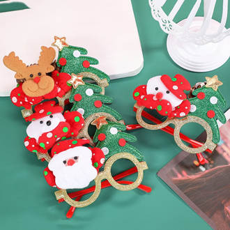 Christmas Decorative Glasses Festive Party Supplies