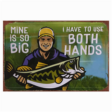 Custom Tin Fishing Signs