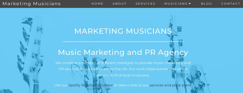 MARKETING MUSICIANS Music Marketing and PR Agency