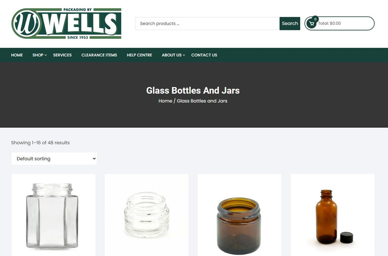 Wells Can Company Glass Bottle Supplier