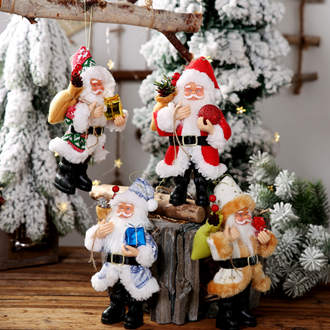 Wholesale Christmas Supplies Resin Santa Claus Ornaments