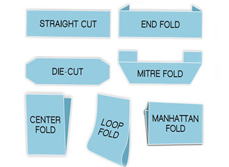 Different fold types of woven labels for clothes from china maker