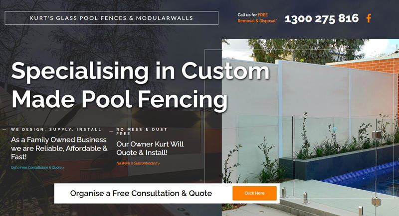Kurt's glass pool fencing and modular walls