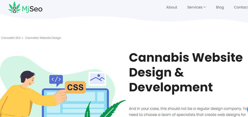 MjSeo Agency Cannabis Web Design Marketing