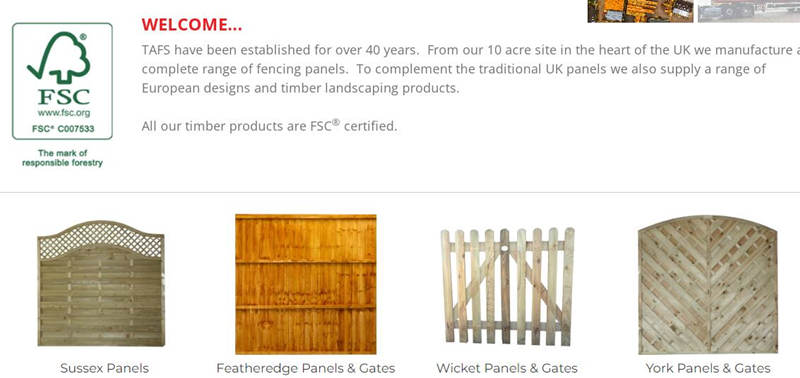TAFS The Timber Fencing Supplier UK