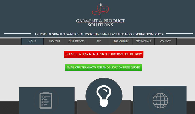 Garment & Product Solutions Clothing Manufacturer