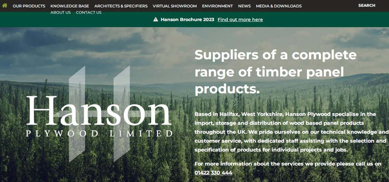 Hanson Plywood Supplier in UK