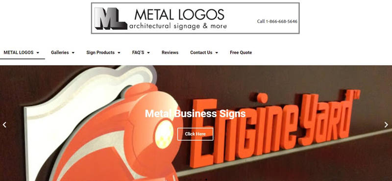 Metal Logos Company Custom Metal Fabricated Signs