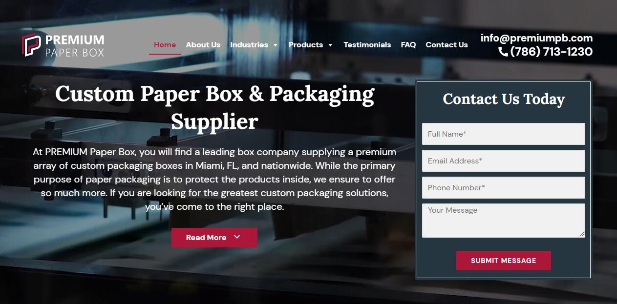 PREMIUM Paper Box Supplier USA