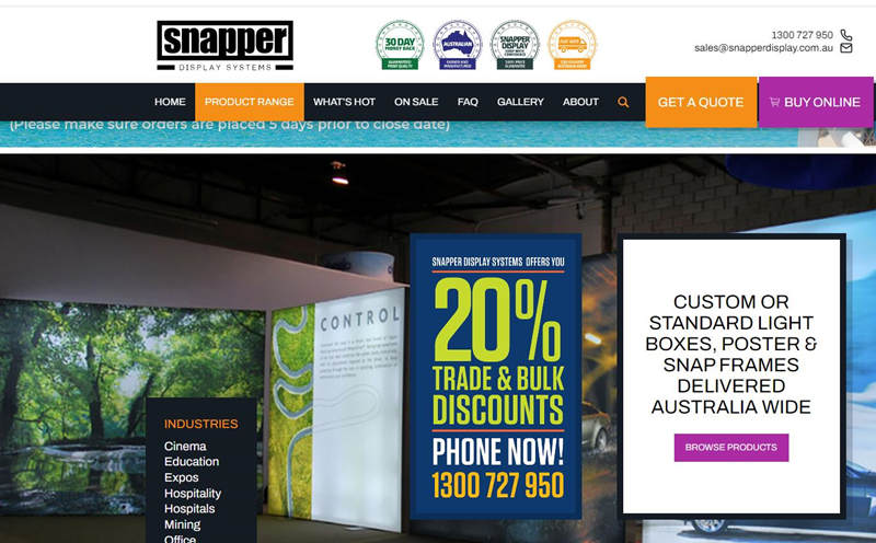 Snapper Display Systems Manufacturer