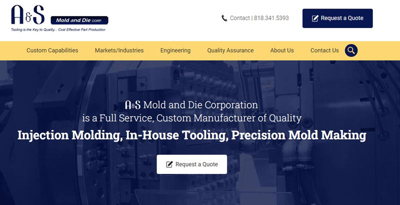 A & S Mold & Die Corp Plastic Manufacturers and Companies