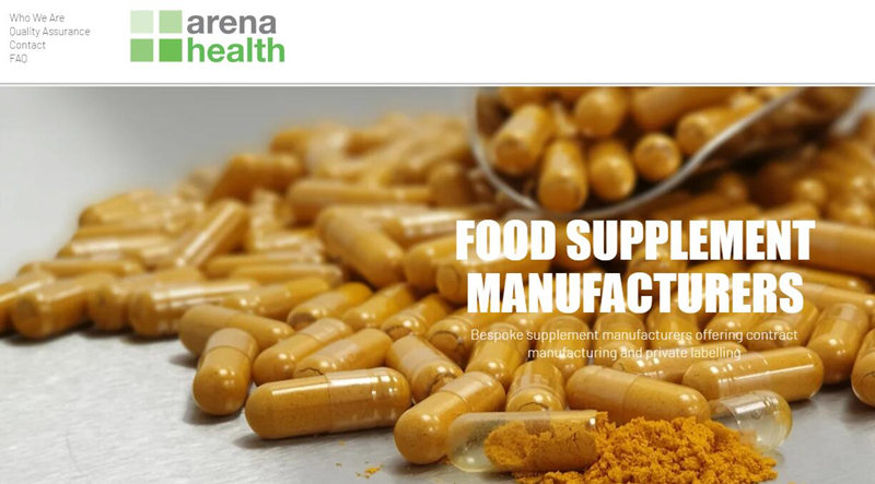 Arena Health Supplement Manufacturer UK