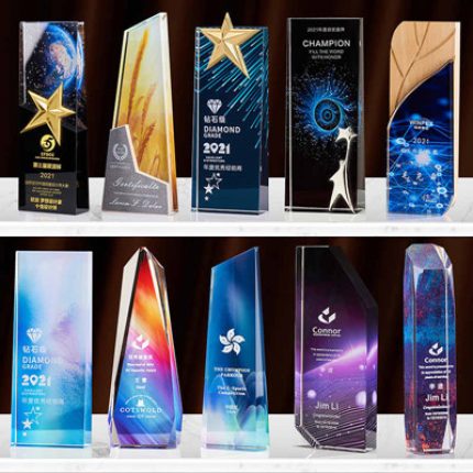 Crystal Trophy in Different Designs